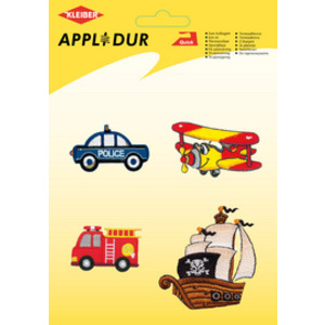KLEIBER Assortiment d'applications 'Vehicles 1', 4 motifs