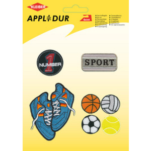 KLEIBER Assortiment d'applications 'Football', 6 motifs