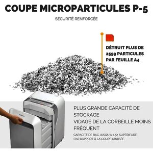 Fellowes Destructeur de documents Powershred LX 211, blanc