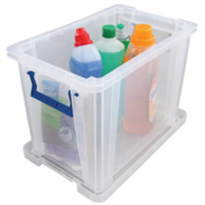 Fellowes Boîte de rangement ProStore, 26 litres, transparent