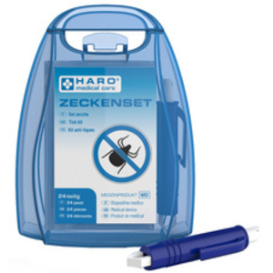 HARO Kit anti-tiques, 24 pièces, boîte de transport bleue