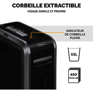 Fellowes destructeur de documents Powershred 125Ci,