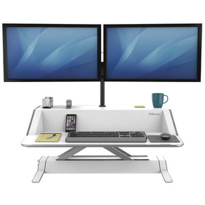 Fellowes Double bras de moniteur Lotus, argent