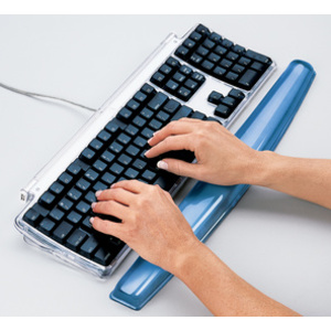 Fellowes Repose-poignets pour clavier Crystals Gel, violet