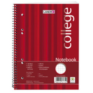 LANDRE bloc-notes 'college', A5, 160 feuilles, quadrillé,