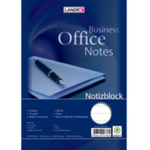 LANDRE bloc-notes à spirale, format A6, 40 feuilles,