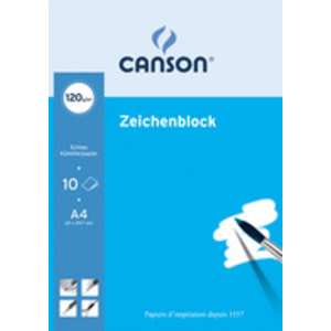 Oxford Bloc à dessin, format A4, uni, 120 g/m2