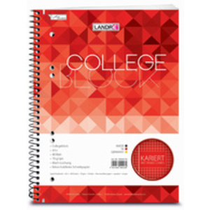 LANDRE Collegeblock 'College' A5, quadrillé, 160 pages