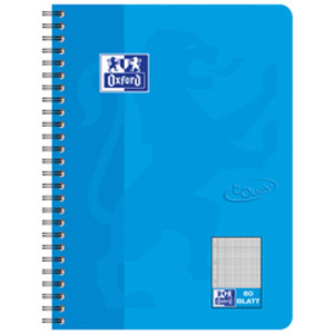 Oxford Cahier Touch, B5, quadrillé, 160 pages, bleu mer