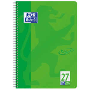 Oxford Cahier Touch, A4+, ligné, 160 pages, vert herbe