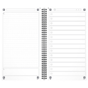 Oxford Office Essentials TaskManager, 141 x 246 mm, bleu