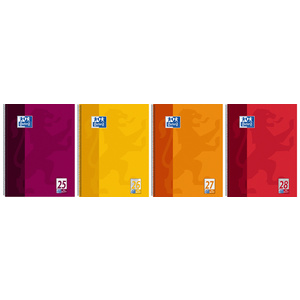 Oxford Cahier, format A4+, quadrillé, 160 pages,marge gauche