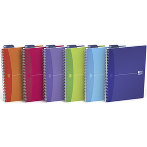 Oxford Cahier à spirale 'My Colours', A4, quadrillé  - 27489