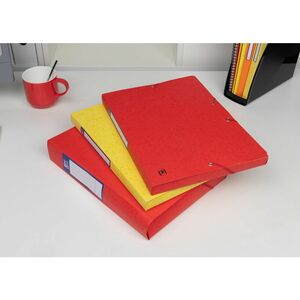 Oxford Boîte de classement Top File+, 25 mm, A4, rouge