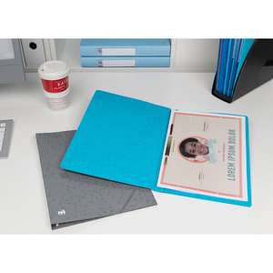 Oxford Chemise à lamelle Top File+, A4, aqua