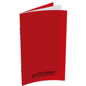 CONQUERANT CLASSIQUE Carnet piqûre 90 x 140 mm, quadrillé