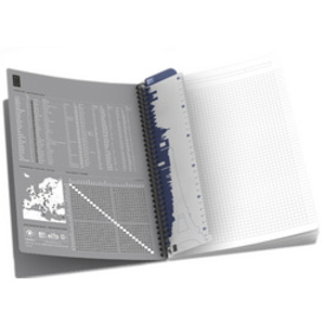 Oxford Cahier à reliure spirale 'Smart Black', A5, noir  - 27479