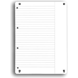 Oxford Feuillets pour classeur, A4, ligné, 100 feuilles