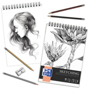 Oxford Art Bloc d'esquisse à spirale 'Sketching', A3