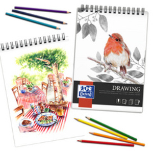 Oxford Art Bloc de dessin à spirale 'Drawing', A3, 160 g/m2