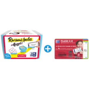 Oxford Boîte à fiches 'Flashbox' Starterpack, bleu pastel