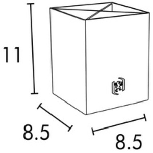 Oxford Pot à crayons 'Savana', A4, en carton, naturel