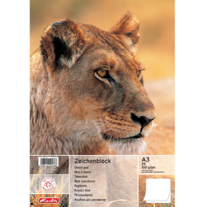 herlitz Bloc à dessin A3, 100 g/m2, 10 feuilles