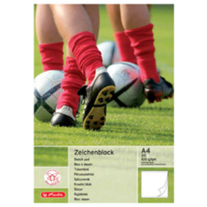 herlitz Bloc à dessin A4, 100 g/m2, 20 feuilles