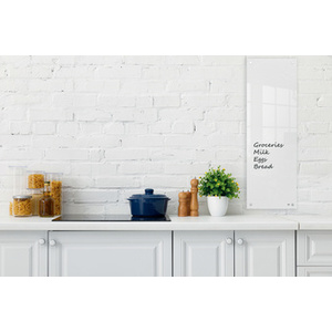 nobo Tableau blanc en verre/bloc-notes, (L)300 x (H)900 mm