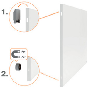 nobo Tableau blanc Infinity Steel, (L)900 x (H)600 mm