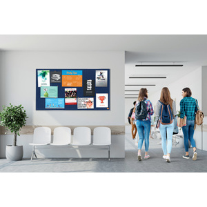 nobo Tableau d'affichage en feutre Impression Pro, bleu