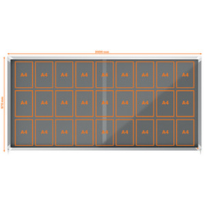 nobo Vitrine d'affichage Premium Plus, en feutre, 8x A4