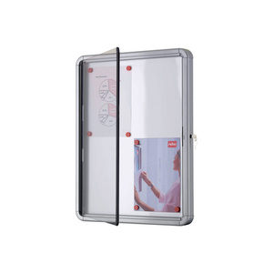 nobo Vitrine d'affichage Premium Plus, fond en métal, 4x A4