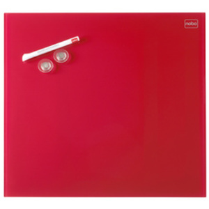 nobo Tableau magnétique en verre, (L)450 x (H)450 mm, blanc  - 60066
