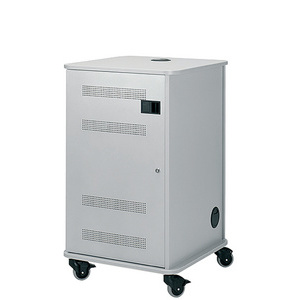 nobo Armoire mobile multimédia en aluminium, 4 plateaux