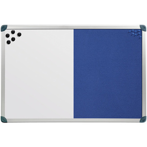 nobo Tableau mixte, fond blanc/feutre, dimensions:(L)1.200 x