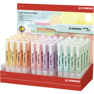 STABILO Surligneur swing cool Pastel Edition, présentoir