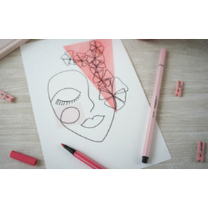 STABILO Feutre Pen 68 Pastellove, étui carton de 12