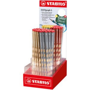 STABILO Crayon graphite EASYgraph 'S', HB, présentoir de 90