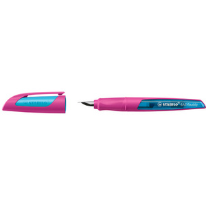 STABILO Stylo plume EASYbuddy L, gauchers, bleu clair /