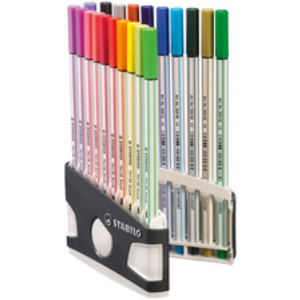 STABILO Feutre pinceau Pen 68 brush ARTY, ColorParade de 20