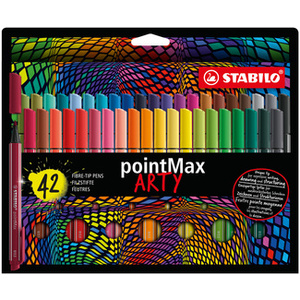 STABILO Stylo-feutre pointMax ARTY, étui carton de 32