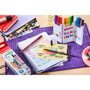 STABILO Feutre Pen 68, set zigzag de 18 pièces