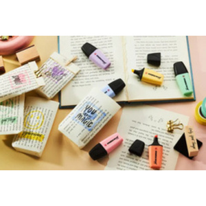 STABILO Surligneur BOSS MINI Pastel, étui carton de 5