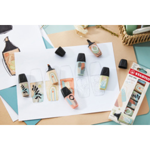 STABILO Surligneur BOSS MINI Naturevibes, étui carton de 5
