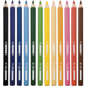 Kores Crayon de couleur 'Kolores JUMBO', étui carton de 12