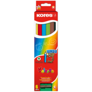 Kores Crayon de couleur 'Kolores JUMBO', étui carton de 12