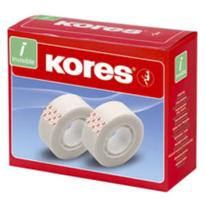 Kores Ruban adhésif Invisible Tape, 19 mm x 33 m, mat
