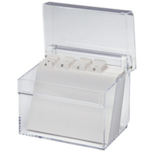 MAUL Boîte à fichier acrylique, A6, incolore transparent