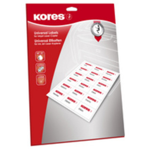 Kores Etiquette à affranchir, 130 x 40 mm, blanc